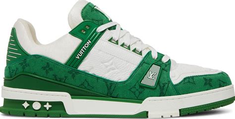 green lv trainers|louis vuitton green trainers.